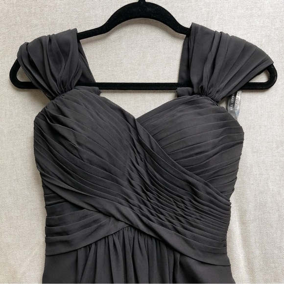 Black Chiffon Bridesmaid Dress - unaltered length - Picture 3 of 10